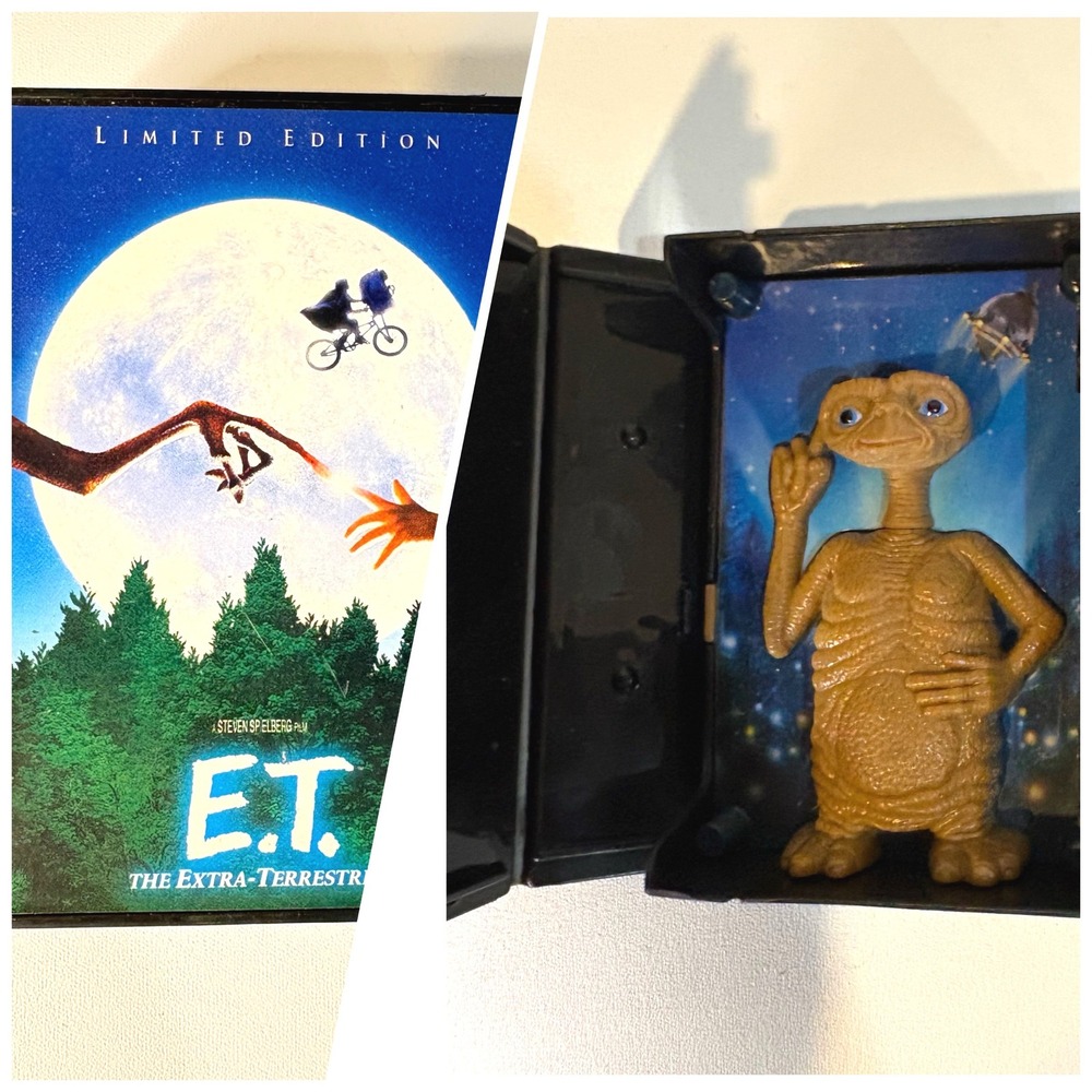 ET The Extra-Terrestrial Mini VHS case w/ Figure